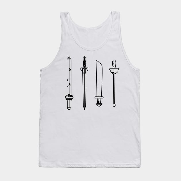 Ancient Swords Tank Top by Digster